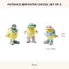 MACKENZIE-CHILDS Set of 3 Patience Brewster Resin Figurines, Handmade Spring and Easter Decor, Chicks