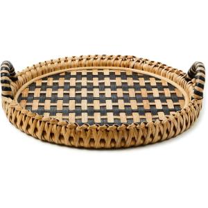 MACKENZIE-CHILDS Lanai Round Serving Tray, Decorative Tray for Food and Home Decor