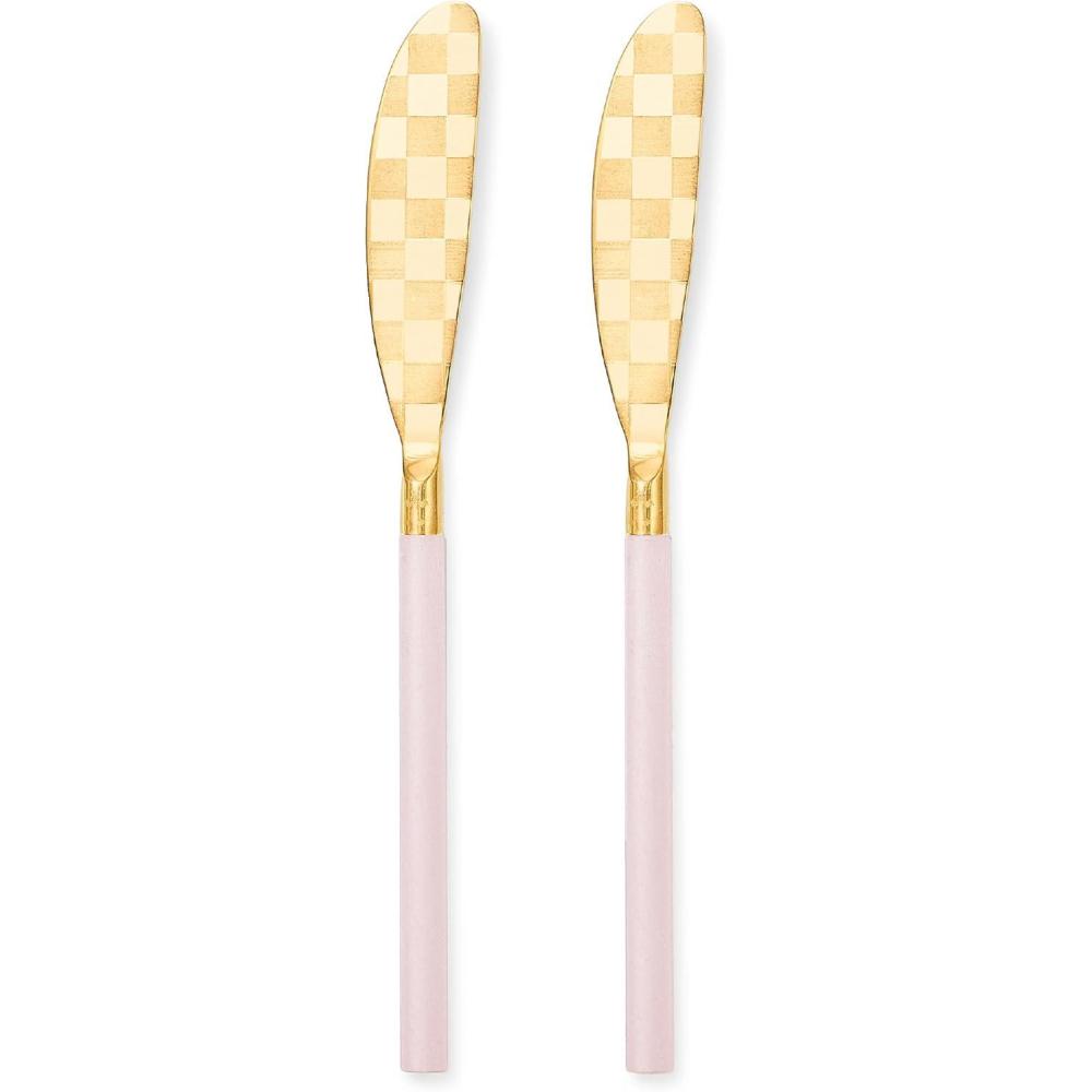 image:imageMACKENZIECHILDS 2Piece Spreader Set StainlessSteel Butter Knife Set BlackRosy