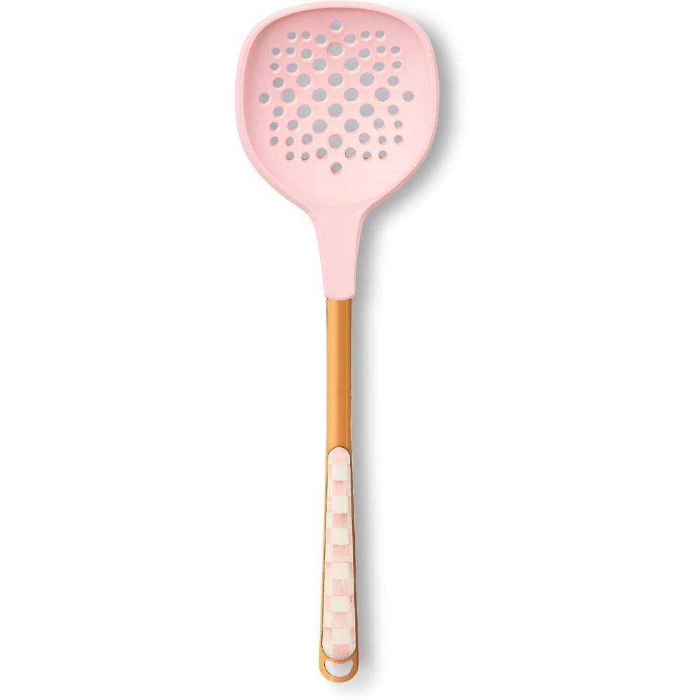 image:imageMACKENZIECHILDS Slotted Turner StainlessSteel Turner for Cooking PinkandWhite Rosy CheckRosy Check