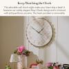 MACKENZIE-CHILDS Heart Pendant Wall Clock, Rustic Home Decor, Pink-and White-Rosy Check