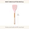 MACKENZIE-CHILDS Slotted Spatula, Kitchen Spatula for Cooking, Pink-and-White Rosy Check(Rosy Check)