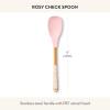 MACKENZIE-CHILDS Spoon, Kitchen Spoon for Cooking or Serving, Pink-and-White Rosy Check(Rosy Check)