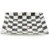 MACKENZIE-CHILDS Capiz Catchall Tray, Decorative Trinket Dish, Black-and-White Courtly Check(Courtly Check)