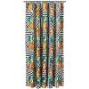 MACKENZIE-CHILDS Fabric Shower Curtain, Decorative Bathroom Shower Curtain, 72×72, Brown-and-White Mocha Check(Courtly Flower Market)