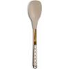 MACKENZIE-CHILDS Spoon, Kitchen Spoon for Cooking or Serving, Pink-and-White Rosy Check(Mocha Check)
