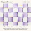 MACKENZIE-CHILDS Enamel Vase, Unique Flower-Vase Decor for Living Room, Large, Light-Blue-and-White Sky Check(Violet Check)