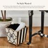 MACKENZIE-CHILDS Wood Waste Bin, Decorative Wastebasket for Bedroom and Bathroom Trash or Storage, Pretty as a Bow
