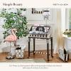 MACKENZIE-CHILDS Wood Waste Bin, Decorative Wastebasket for Bedroom and Bathroom Trash or Storage, Pretty as a Bow