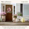 MACKENZIE-CHILDS Rubber Double-Door Mat, Decorative Outdoor Floor or Front Door Mat, 24″ x 57″, Classic Check