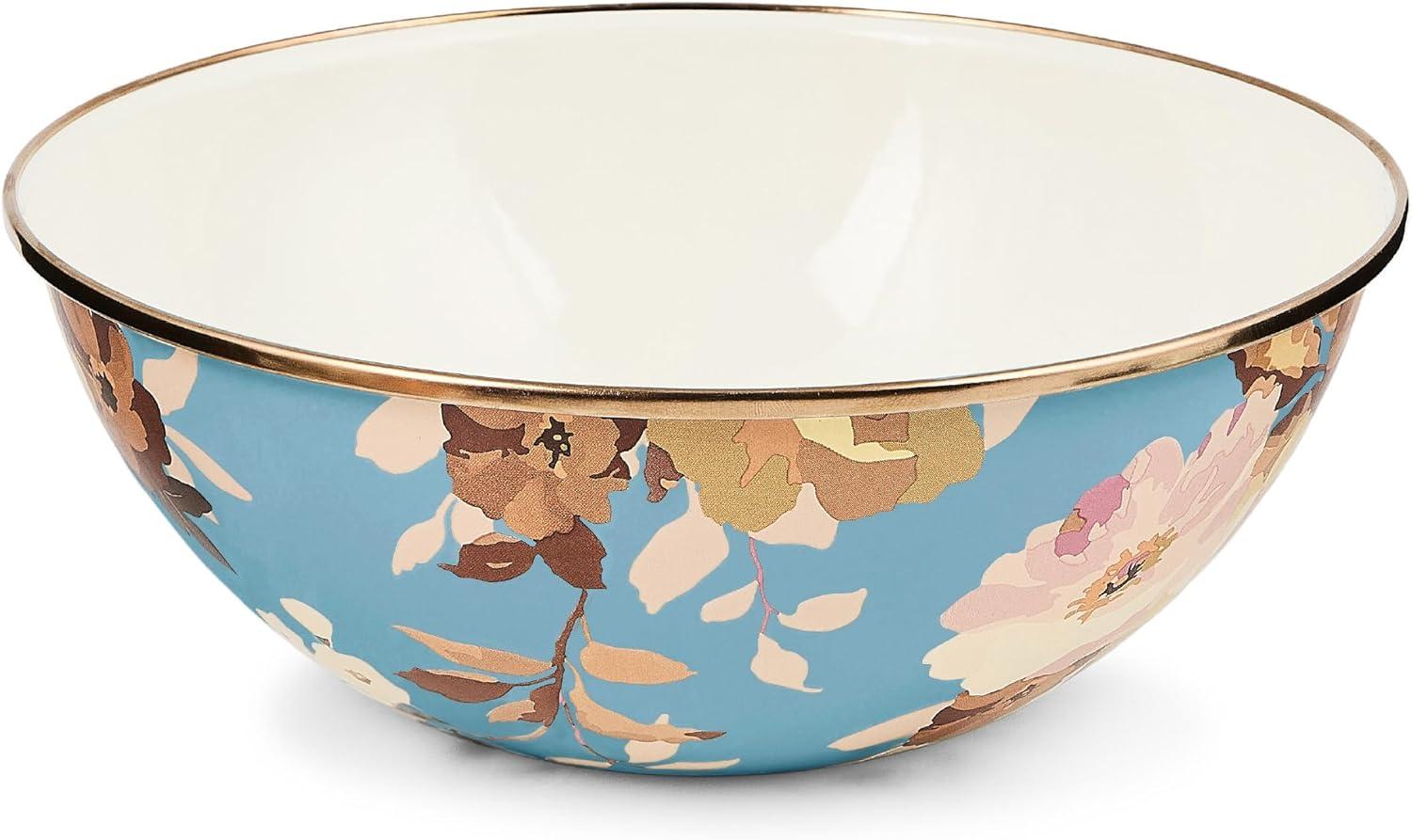 image:imageMACKENZIECHILDS Everyday Bowl Serving Bowl for Entertaining Extra Large Wild Rose SlateSlate Wild Rose