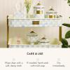 MACKENZIE-CHILDS Enamel Curiosity Pot, Decorative Container for Home Decor, Light-Blue-and-White Sky Check(Sky Check)