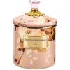 MACKENZIE-CHILDS Enamel Canister, Kitchen Storage Container with Lid, Small, 38-Ounce Capacity, Wild Rose Mauve(Mauve Wild Rose)