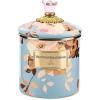 MACKENZIE-CHILDS Enamel Canister, Kitchen Storage Container with Lid, Small, 38-Ounce Capacity, Wild Rose Mauve(Slate Wild Rose)
