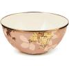 MACKENZIE-CHILDS Everyday Bowl, Serving Bowl for Entertaining, Extra Large, Wild Rose Slate(Mauve Wild Rose)