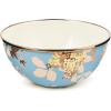 MACKENZIE-CHILDS Everyday Bowl, Serving Bowl for Entertaining, Extra Large, Wild Rose Slate(Slate Wild Rose)