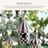 MACKENZIE-CHILDS Courtly Birdhouse, Decorative Black-and-White Metal Birdhouse(Courtly)