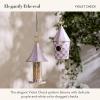 MACKENZIE-CHILDS Courtly Birdhouse, Decorative Black-and-White Metal Birdhouse(Violet)