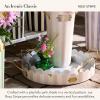 MACKENZIE-CHILDS Set of 2 Galvanized Metal Serving Trays with Handles, Black-and-White Courtly Stripe(Rosy Stripe)