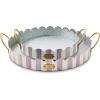 MACKENZIE-CHILDS Violet Stripe Serving Trays, Set of 2