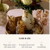 MACKENZIE-CHILDS Tall Enamel Vase, Unique Flower Vase Decor for Living Room, Wild Rose Slate(White Wild Rose)