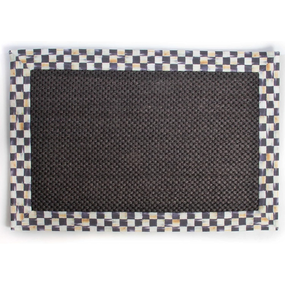 image:imageMACKENZIECHILDS Courtly Check Black Sisal Rug Indoor Rug for Bedroom and Kitchen Use 2 x 3