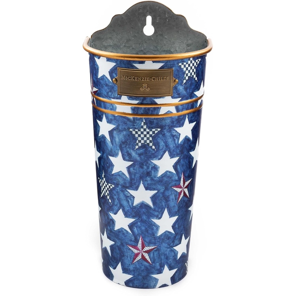 image:imageMACKENZIECHILDS Royal Star Galvanized Wall Bucket Decorative Hanging Plant Holder for Flowers