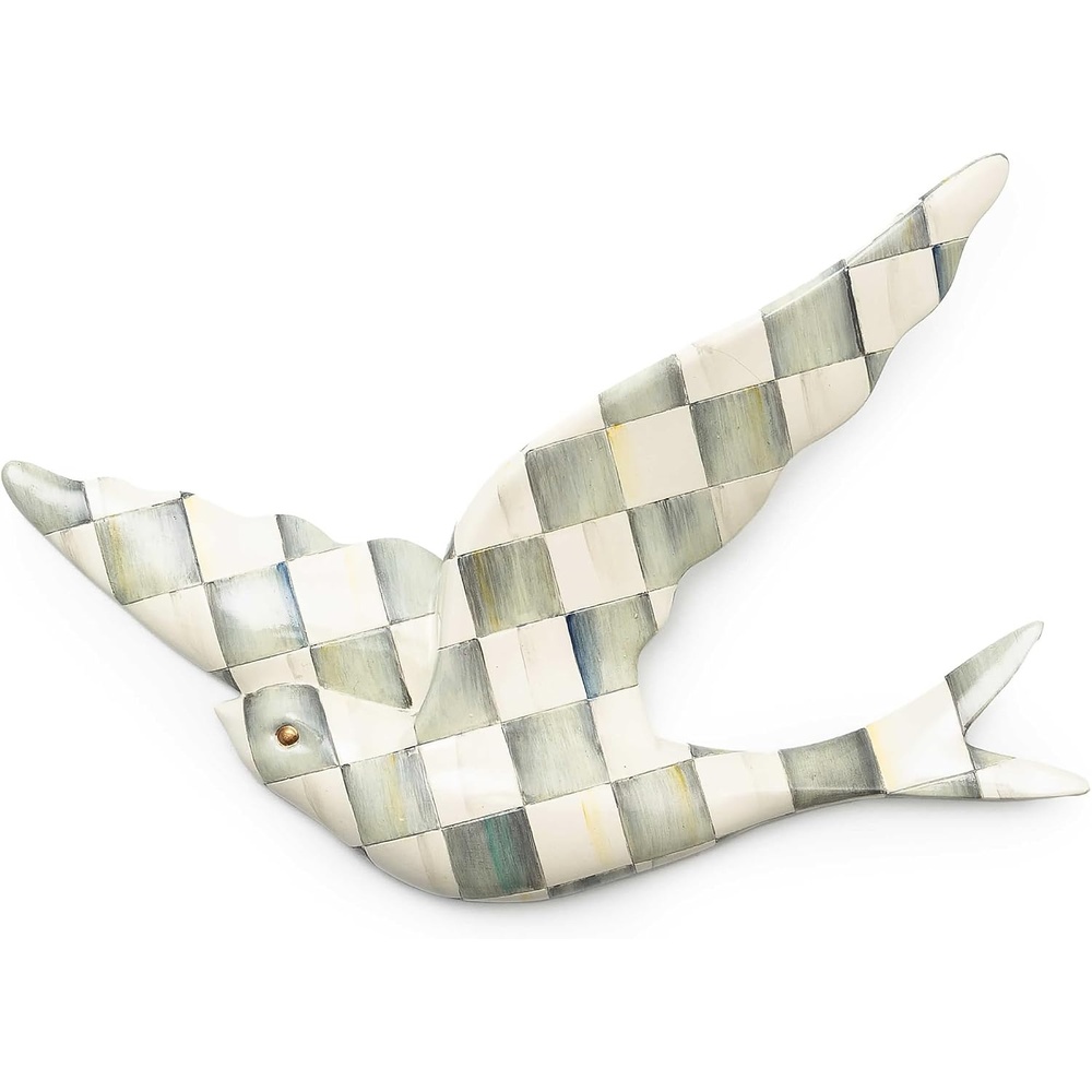 image:imageMACKENZIECHILDS Sterling Check Swallowtail Wall Decor BirdShaped Hanging Wall Art