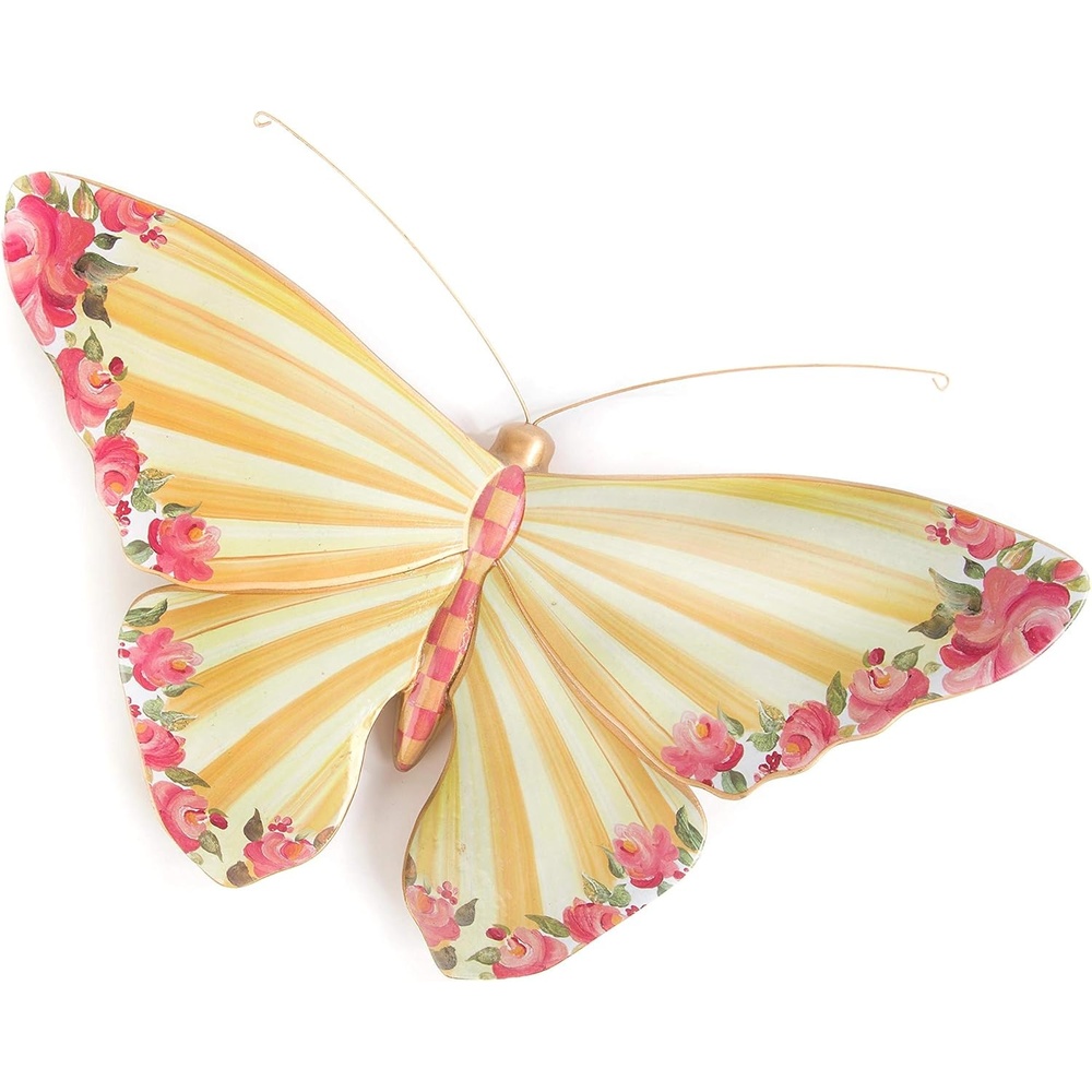 image:imageMacKenzieChilds Striped Awning Butterfly Wall Decoration Hanging Butterfly Decorations