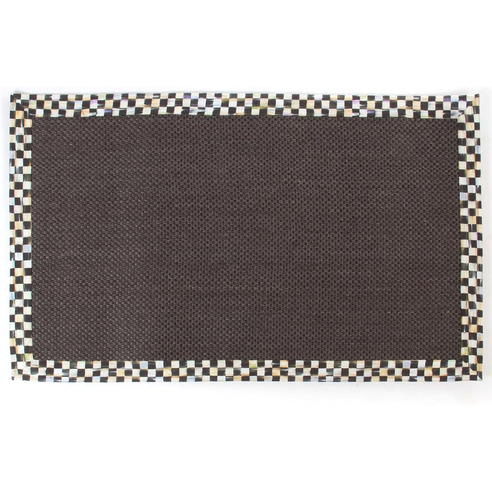 image:imageMACKENZIECHILDS Courtly Check Black Sisal Rug Indoor Rug for Bedroom and Kitchen Use 3 x 5