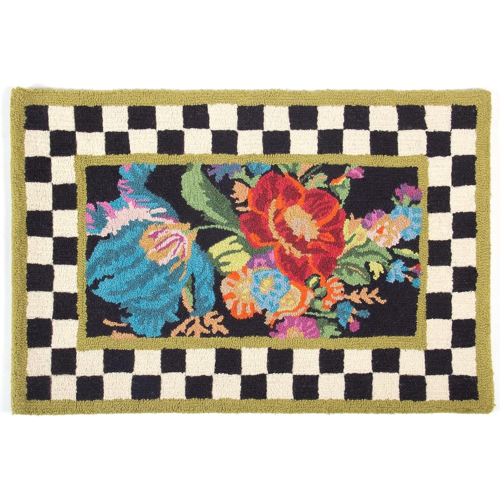 image:imageMACKENZIECHILDS Flower Market Area Rug Wool Rug for Bedroom and Bathroom Use 2 x 3