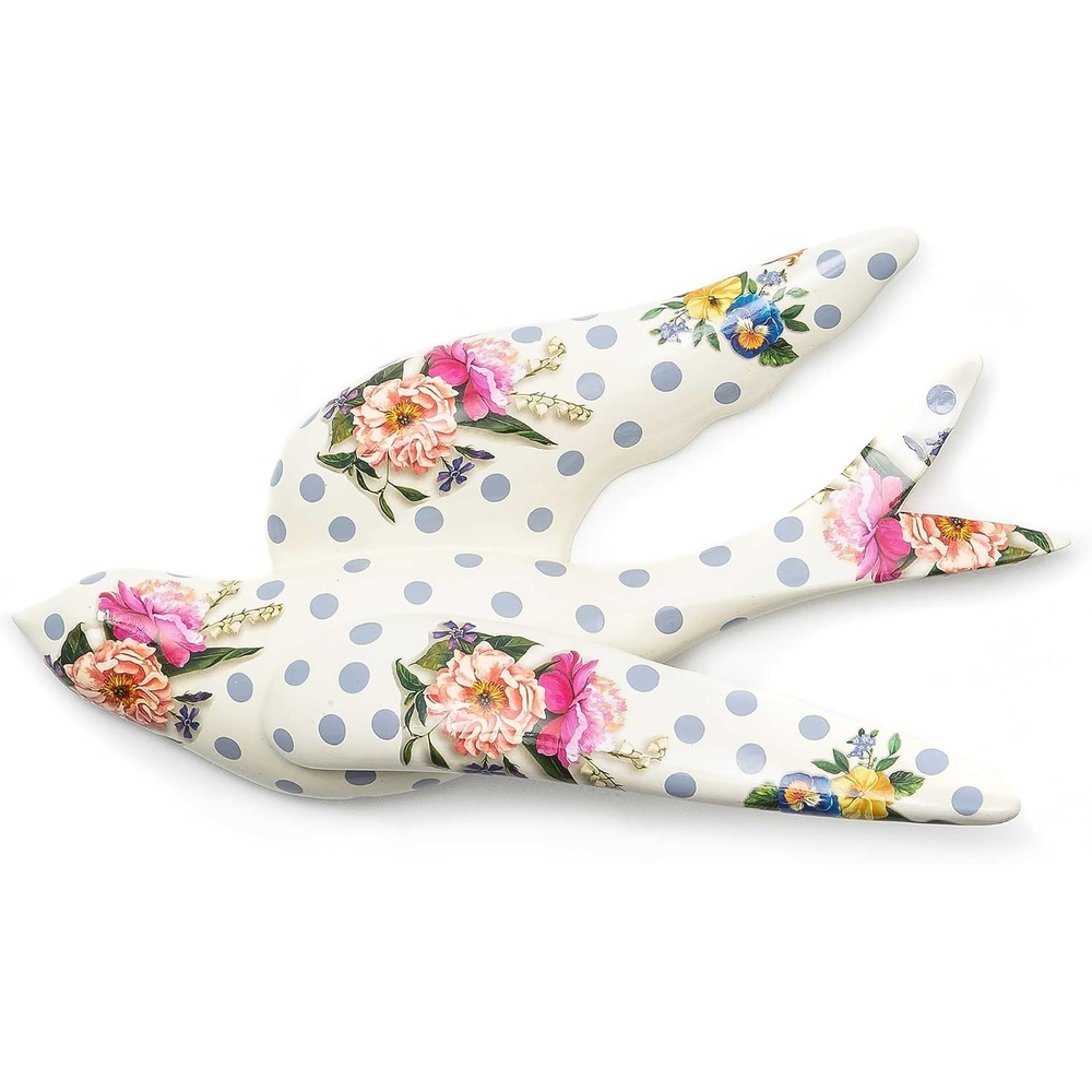 image:imageMACKENZIECHILDS Wildflowers Swallowtail Wall Decor BirdShaped Hanging Wall Art Blue