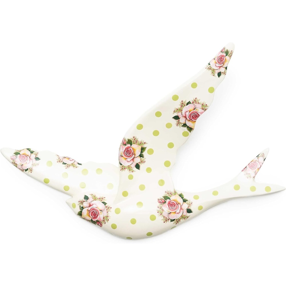 image:imageMACKENZIECHILDS Wildflowers Swallowtail Wall Decor BirdShaped Hanging Wall Art Green