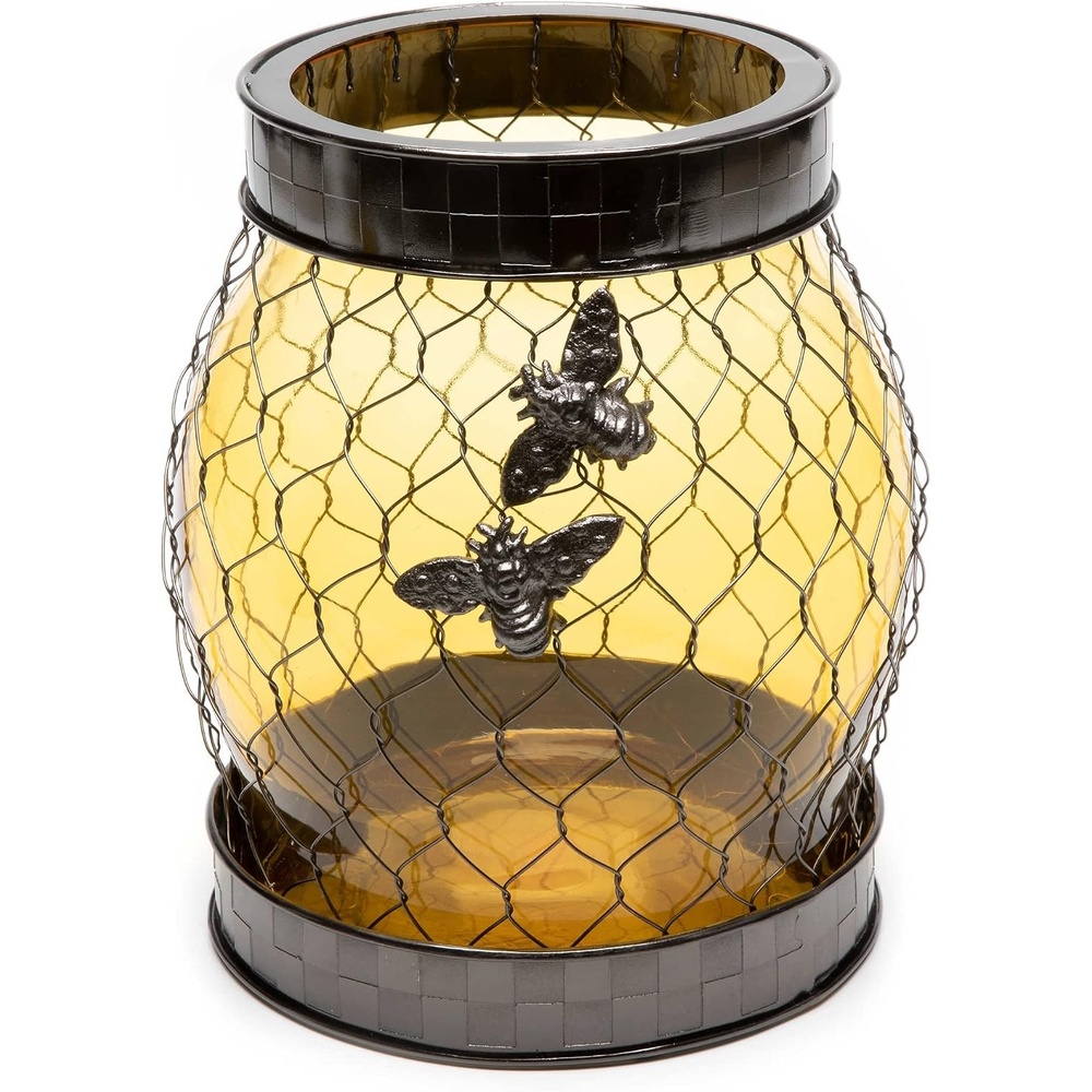 image:imageMacKenzieChilds Bee Lantern Outdoor Candle Holder and Metal Lantern Decor Medium
