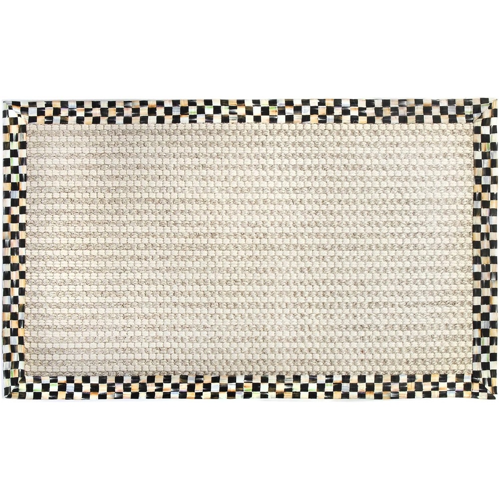 image:imageMackenzieChilds Courtly Check Cable Wool Sisal Rug Indoor Rug for Bedroom and Kitchen Use 3 x 5